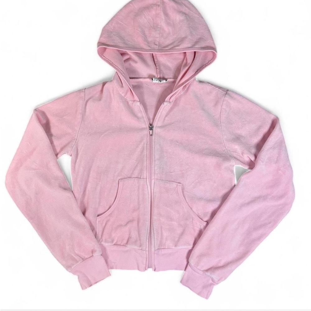 Charlotte Russe Pink Zip Up Hoodie